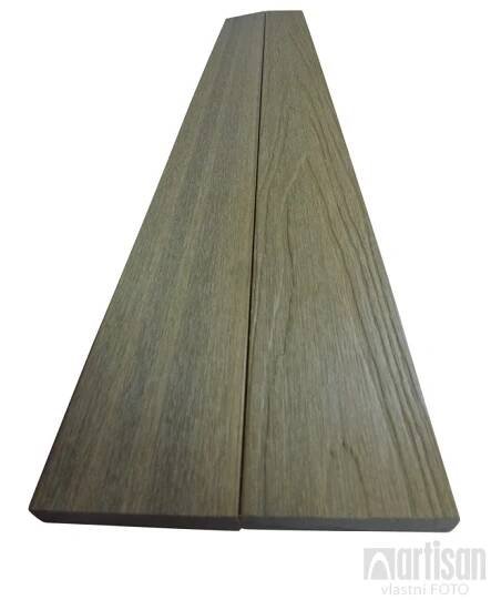 WPC dřevoplastová prkna na plot Dřevoplus Profi 15x80x4000 - Oak