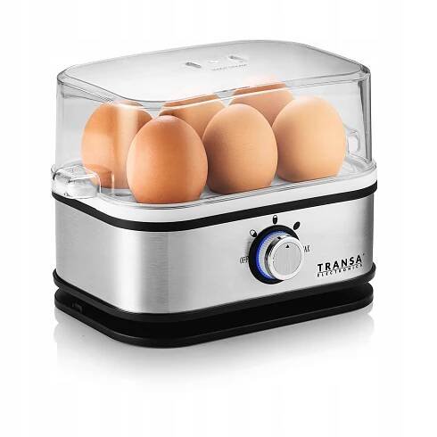 Vařič Vajec pro vaření 6 VAJEC 3 STUPNĚ ÚROVNĚ TVRDOSTI AUTOMAT TIMER Model EggCooker