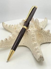 Custom Handmade Slim Twist Ballpoint Pen, Cocobolo Wood, By ASHWoodshops inexpensive gifts, Brilliant Writers Gift!