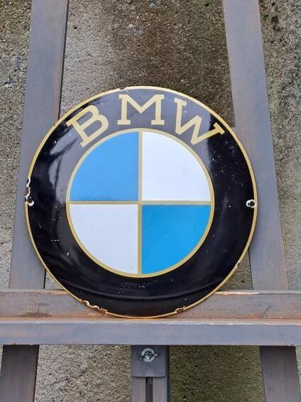 BMW smaltovaná cedule + BONUS - Starožitnosti