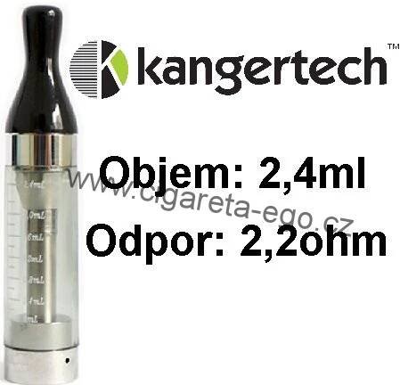 Clearomizer CC/T2  Kangertech 2,4ml 2.2ohm Black
