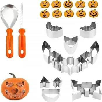 Sada na vyřezávání dýní 12 prvků Ideální pro Halloween Bezpečné
