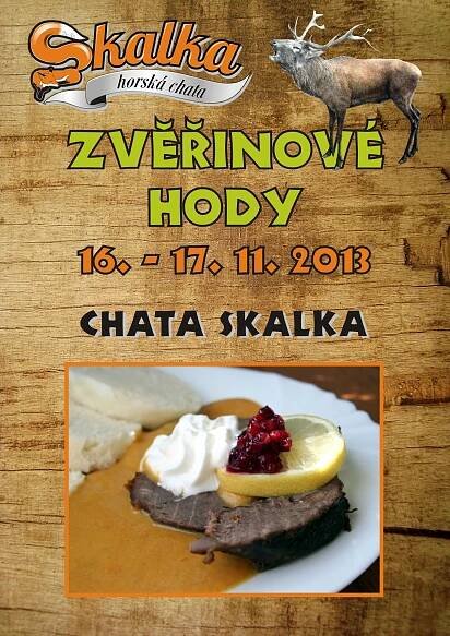Zvěřinové hody - Horská chata Skalka