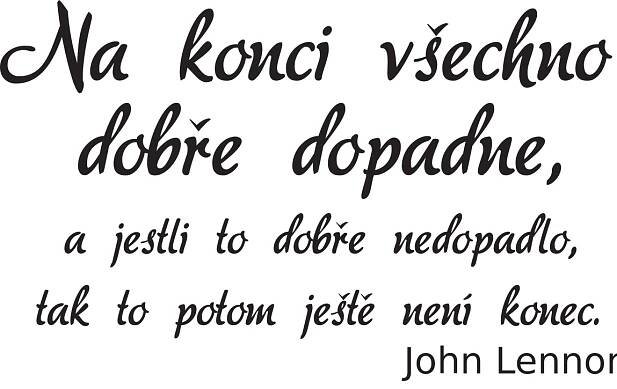Samolepky na zeď - Citát - John Lennon II | AZsamolepky.cz