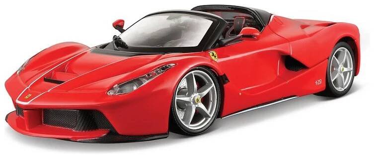 Náhled produktu - 1:43 Bburago Signature Ferrari LaFerrari Aperta (červená)
