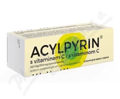 Acylpyrin s vitaminem C 320mg/200mg tbl.eff.12