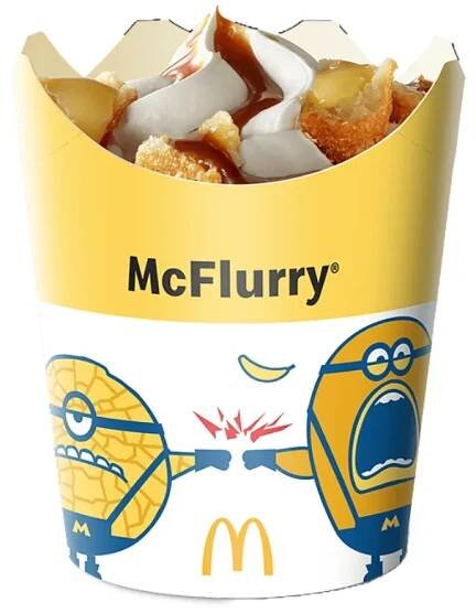 banana caramel pie mcflurry