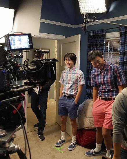 Huangovi v Americe - Hal-Lou-Ween - Z natáčení - Forrest Wheeler, Hudson Yang