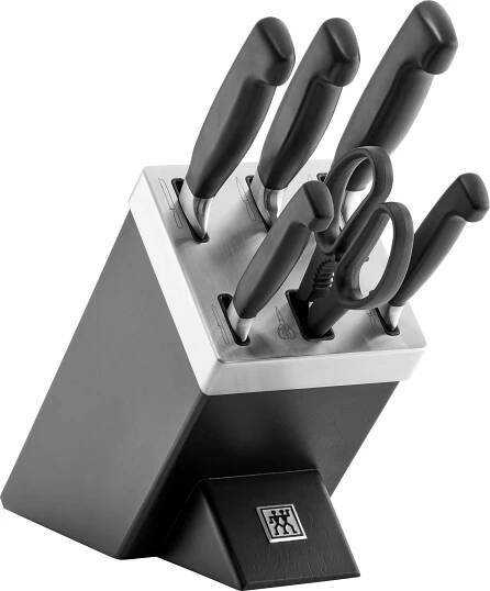 ZWILLING FOUR STAR 35145-007-0 sada kuchyňských příborů/nožů ve stojanu 7 kusů Černá