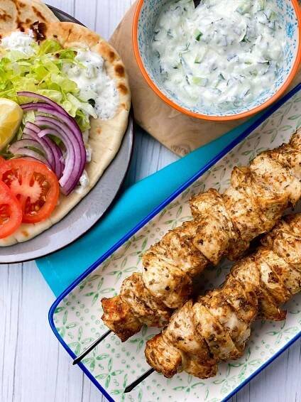 Greek Chicken Souvlaki Recipe | PureGym