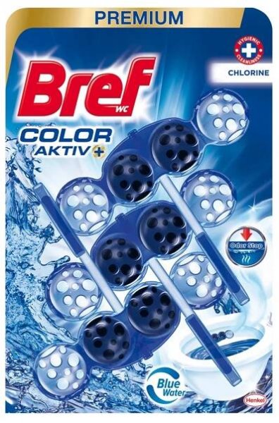 Bref WC blok Color Aktiv Chlorine 3x50 g, 150 g