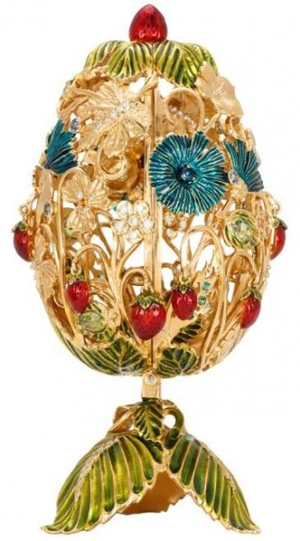 Originální klenot na téma Léto se zlatou uncovou mincí Gustav Fabergé proof | Česká mincovna