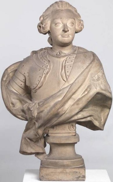 Frederik V i rustning og med elefantordenen, 1754