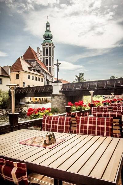 The River terrace - Hotel Dvořák - Ubytování Český Krumlov