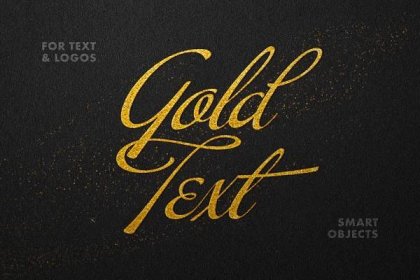 Golden Flare Text & Logo Effect
