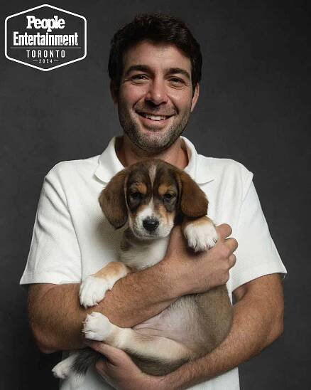 James Wolk (The Luckiest Man In America) photographed in the PEOPLE; EW and Shutterstock Toronto International Film Festival 2024 Portrait Studio on September 6; 2024 in Toronto; Ontario; Canada.; CREDIT: Ben Trivett / Shutterstock; All photos taken in the NKPR IT House; presented by Freed. A donation is made to Artists for Peace and Justice for every celebrity who visits the studio.