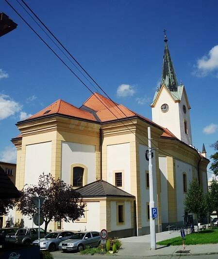 Zlín - kostel sv. Filipa a Jakuba