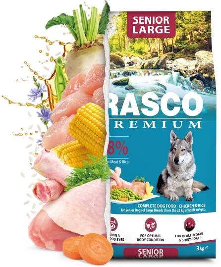 Granule pro psy Rasco Premium Senior Large 15kg | Super zoo