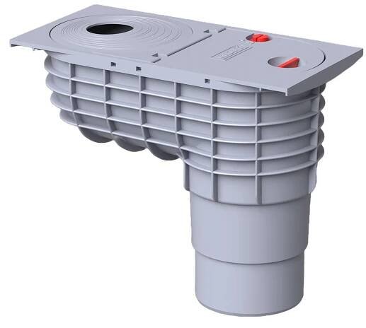 Lapač střešních splavenin GRT spodní šedá 110/125 mm