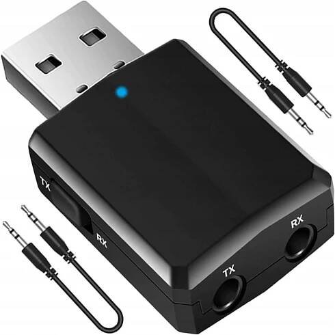 PŘIJÍMAČ ZVUKU ADAPTÉR BLUETOOTH BT USB + AUX MINIJACK PŘIJÍMAČ MP3