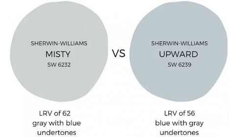 Sherwin-Williams Misty vs. Sherwin-Williams Upward