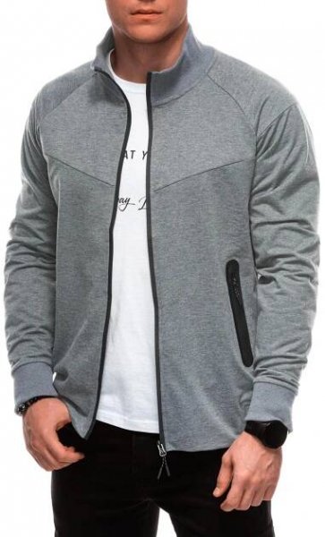 Pánská mikina EDOTI B1709 GRAY velikost: XXL