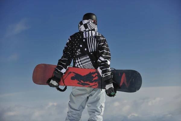 Snowboardista portrét — Stock obrázek