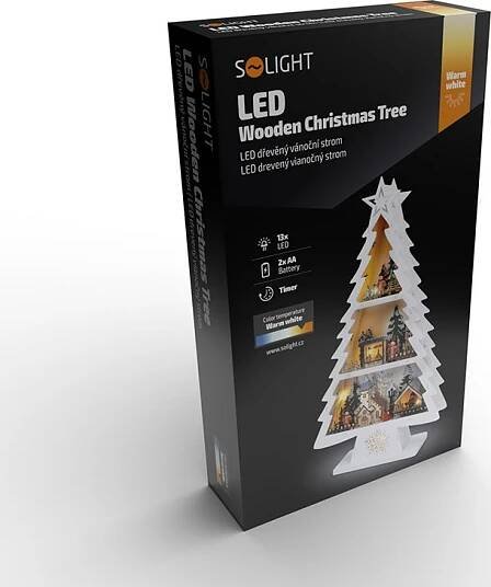 Solight 1V283 stromek s dekoracemi 13 LED teplá bílá