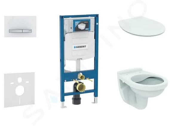 Geberit Set předstěnové instalace, klozet Alpha se sedátkem, tlačítko Sigma50, alpská bílá 111.300.00.5 NR8