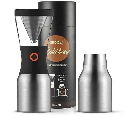 Asobu KB900 Cold Brew Coffee stříbrný