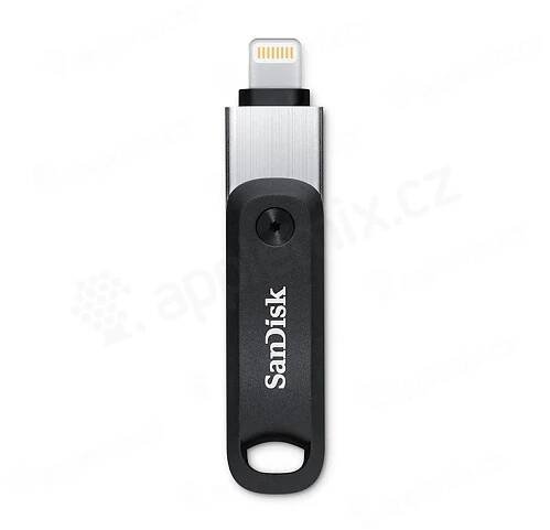 Flash disk 128 GB SANDISK iXpand pro Apple iPhone / iPad - Lightning / USB-A - kovový - MFi - stříbrný | AppleMix.cz