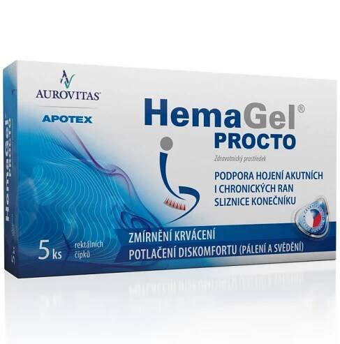 HemaGel PROCTO čípky 5ks