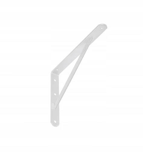 Konzole zpevněná 200 x 125 x 20 x 3 mm, bílá, WSWP 200/20, Velano