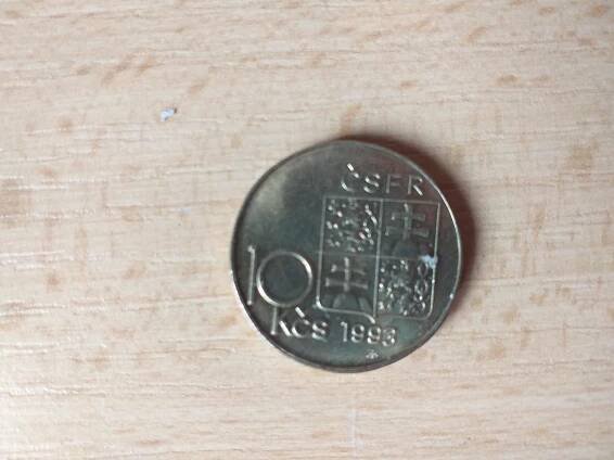 VZÁCNÁ mince hodnoty 10 Kč ŠTEFÁNÍK ČSFR (rok 1993)