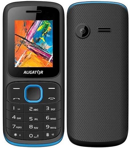 Mobilní telefon Aligator D210 Dual SIM (AD210BB) černý/modrý