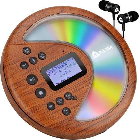 CD PŘEHRÁVAČ WALKMAN KLIM DISCOVER DISCMAN AUX 3,5 MM HIFI MP3 + SLUCHÁTKA