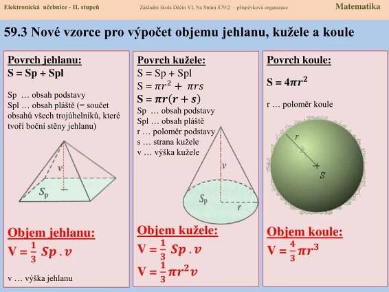 PPT - 59.1 Objem jehlanu, kužele, koule PowerPoint Presentation, free download - ID:2495108