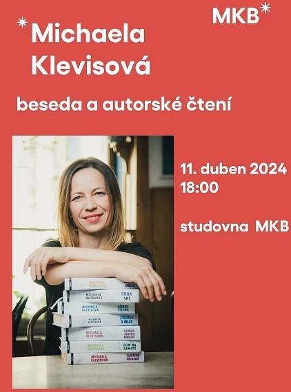 Beseda se spisovatelkou Michaelou Klevisovou 