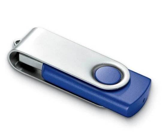 Twister Techmate středně modro-stř. USB flash disk 4GB