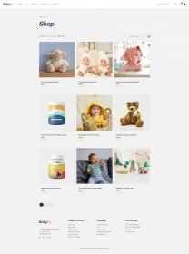 Baby Store - WordPress šablona pro Elementor