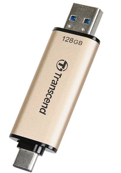 TRANSCEND Flash Disk 128GB JetFlash®930C, TLC, USB 3.2/USB Type C (R:420/W:400 MB/s) černý | Veashop
