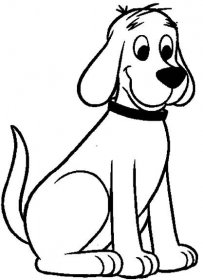 Kreslený pes Pluto omalovánky k vytisknutí a online
