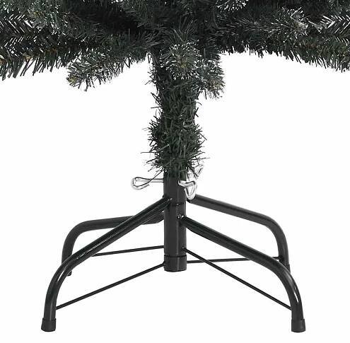 Umělý úzký vánoční stromek se stojanem zelený 150 cm PVC - Vánoční stromky