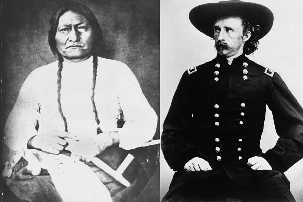 General Custer and Sitting Bull