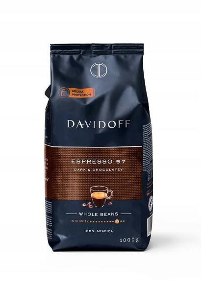 Davidoff Espresso 57 1 kg Káva Zrnková Premium Arabika