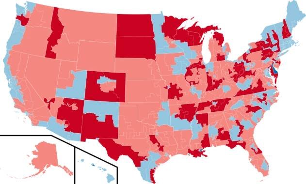 Republikáni přebarvili USA pomocí chytrého plánu. Nenápadně a legálně - iDNES.cz