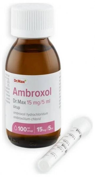 Ambroxol Dr. Max 15 mg/5 ml sirup 1x100 ml, sirup