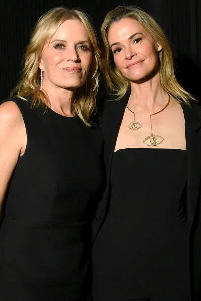 Kim Dickens and Leisha Hailey at "The Better Sister" premiere on May 20, 2025 in New York.