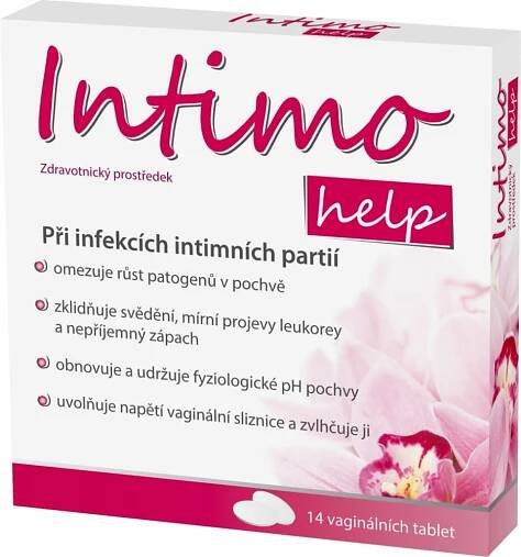 Intimohelp tablety při infekcích intimních partií 14 ks