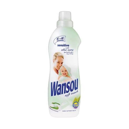Wansou Sensitive, aviváž koncentrovaná, 40 dávek praní, 1 l